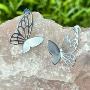 Brinco Borboleta Prata 925