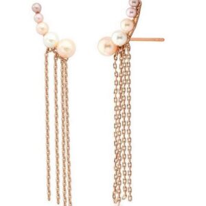 Brinco Rosê 3 Tons Pêndulo