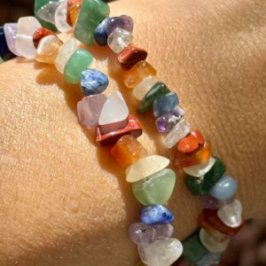 Pulseira Cascalho 7 Chakras