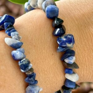 Pulseira Cascalho Sodalita