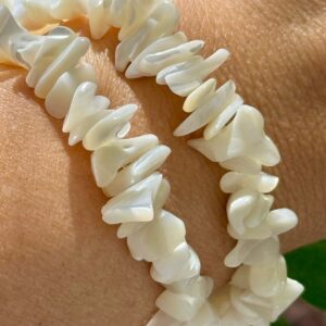 Pulseira Cascalho Madrepérola