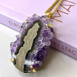 Pingente Estalactite Ametista Garra