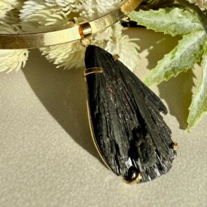 Pingente Garra Cianita Preta