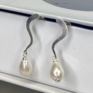 Brinco Prata 925 Pérola Shell Orgânico