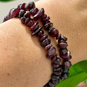 Pulseira Cascalho Granada